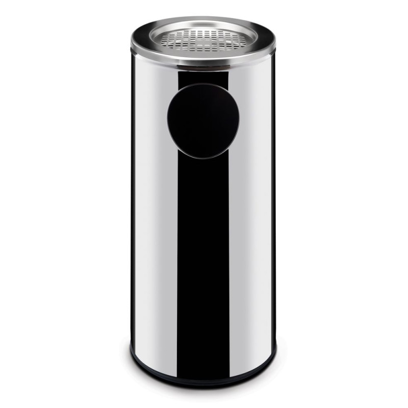 Trash can with Ashtray - 240 mm in Diameter Trash can with Ashtray - 240 mm in Diameter