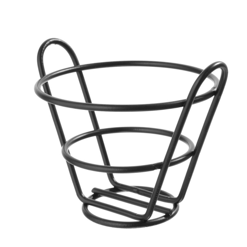Matte Black French Fries Basket - 115 mm Diameter Matte Black French Fries Basket - 115 mm Diameter