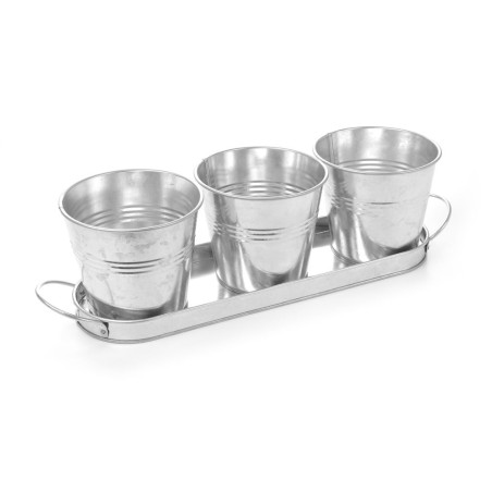 3 ämbrit koos alusega - Bränd HENDI - Fourniresto
