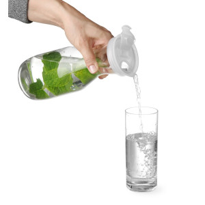Plastikust kaanega purk - 1 L