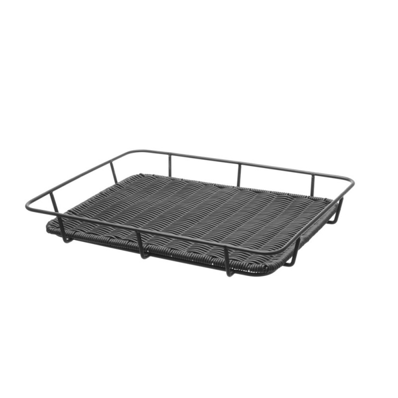 Leivakorv musta roostevabast terasest servaga - 400 x 300 mm Leivakorv musta roostevabast terasest servaga - 400 x 300 mm