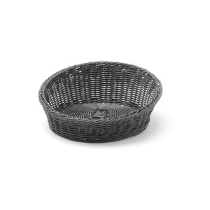 Must ümmargune leivakorv - läbimõõt 310 mm
