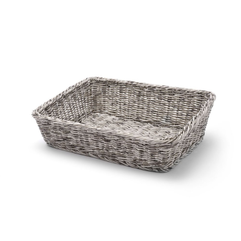 Rectangular Grey Bread Basket - 400 x 300 mm Rectangular Grey Bread Basket - 400 x 300 mm
