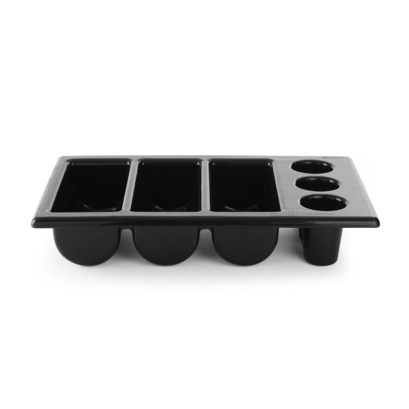 Cutlery Tray - 6 Compartments - Black Cutlery Tray - 6 Compartments - Black