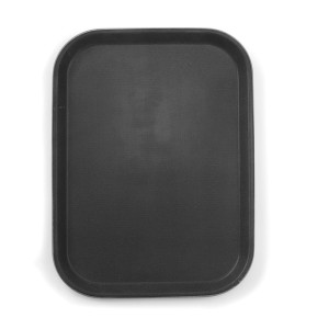 Nelikantne polüpropüleenist alusplaat - must - 255 x 355 mm