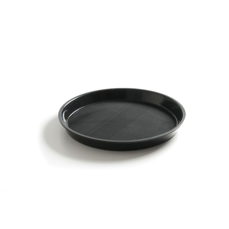 Round High-Rim Polypropylene Tray - Black - 360 mm Diameter Round High-Rim Polypropylene Tray - Black - 360 mm Diameter
