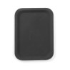 Nelikantne klaaskiust alusplaat - must - 280 x 200 mm - HENDI