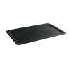 Nelikantne klaaskiust alusplaat - must - 280 x 200 mm - HENDI