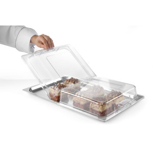 Läbipaistev esitluskaas - GN 1/1 - Bränd HENDI - Fourniresto