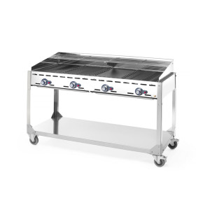 Professionaalne gaasigrill ratastel - bränd HENDI
