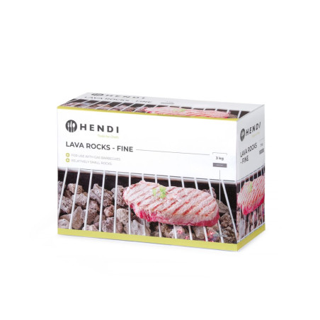 Lava kivid gaasigrillile - peened - bränd HENDI