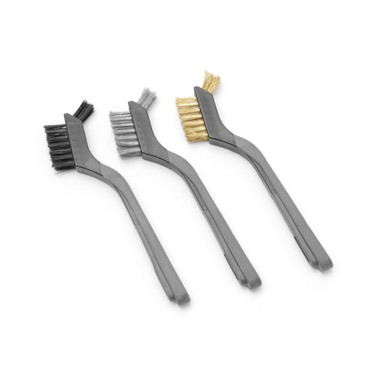 Set de brosses métalliques étroites - 3 pièces - Marque HENDI - Fourniresto Set de brosses métalliques étroites - 3 pièces - Marque HENDI - Fourniresto