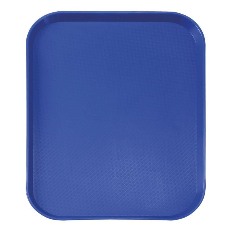 Rectangular Fast Food Tray - Small Size 265 x 345 mm - Blue Rectangular Fast Food Tray - Small Size 265 x 345 mm - Blue