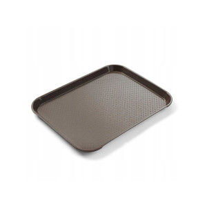Nelikantne kiirtoitlustusplaat - Väike mudel 265 x 345 mm - Pruun