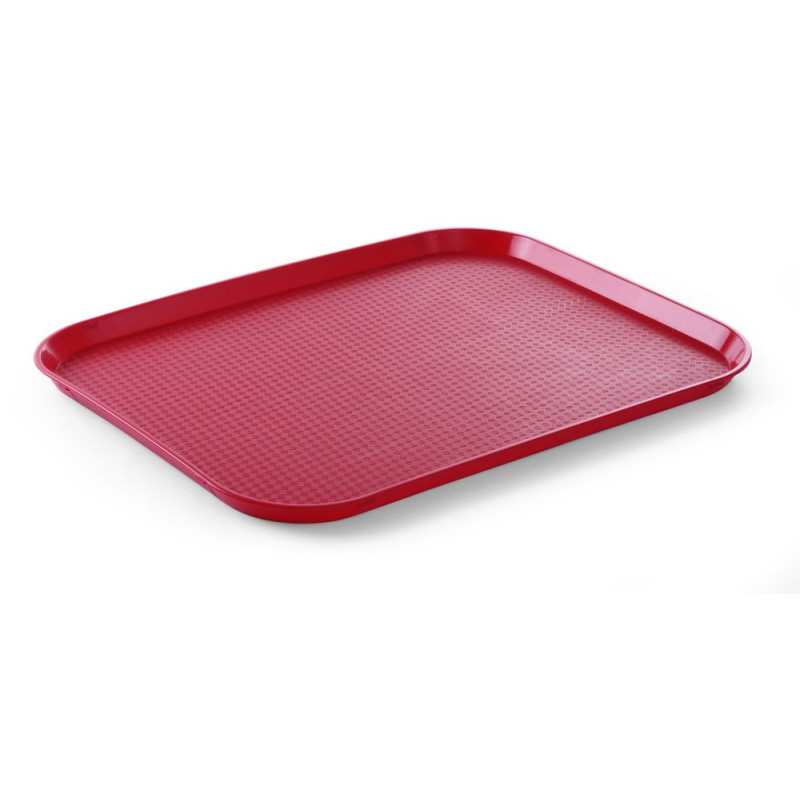 Plateau Rectangulaire Fast Food - Grand Modèle 450 x 350 mm - Rouge- Rouge Plateau Rectangulaire Fast Food - Grand Modèle 450 x 350 mm - Rouge- Rouge