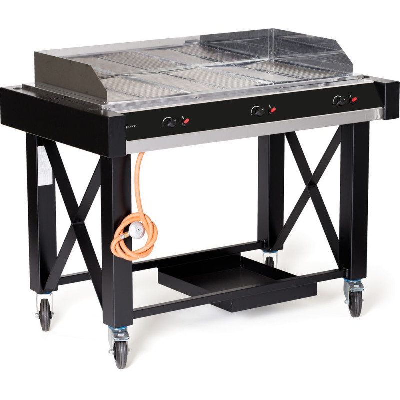 Gas barbecue Atlanta in stainless steel - 3 burners - Hendi Gas barbecue Atlanta in stainless steel - 3 burners - Hendi