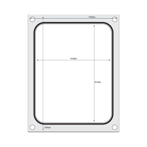 Tihendusmatriits käsitsi tihendajale - 227 x 178 mm - Hendi