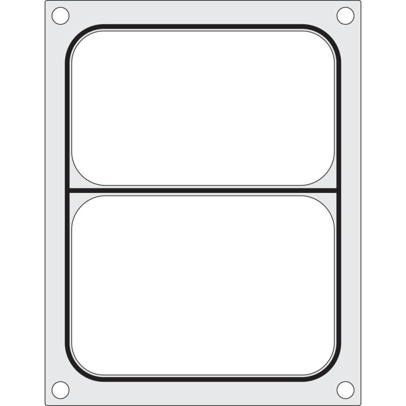 Sealing Matrix for Manual Sealer - 2 Compartments - Hendi Sealing Matrix for Manual Sealer - 2 Compartments - Hendi