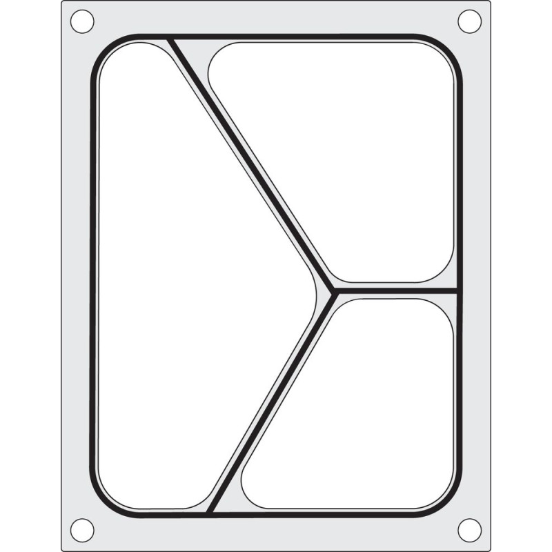 Sealing Matrix for Manual Sealer - 3 Compartments - Hendi Sealing Matrix for Manual Sealer - 3 Compartments - Hendi