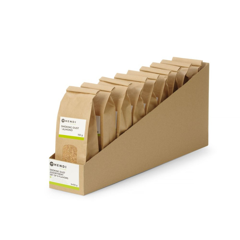 Assortiment de Sciure de Fumage - 9 Saveurs - Hendi Assortiment de Sciure de Fumage - 9 Saveurs - Hendi