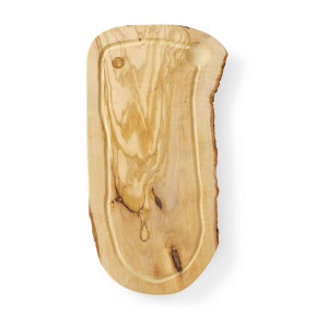 Lõikelaud oliivipuust nirega - 400 x 250 mm - Hendi