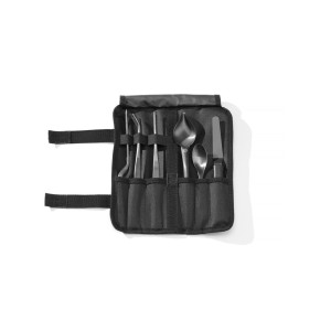 Set de 6 Dressage Chef Noir HENDI | Outils ergonomiques en acier inoxydable et revêtement noir | Idéal pour servir plats, gâteau