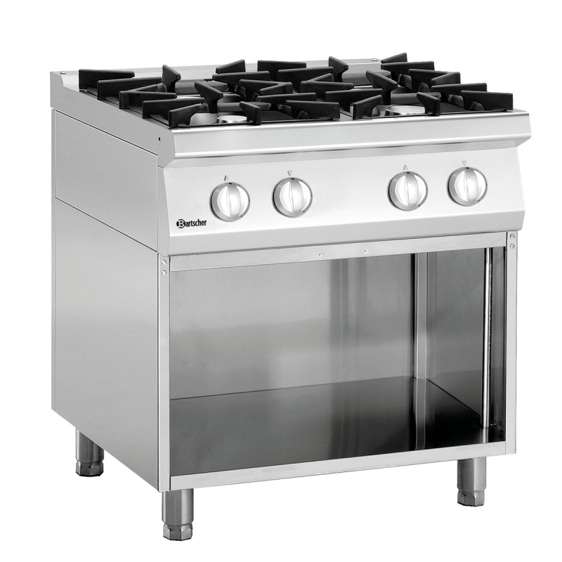 Four-burner stove with base unit Series 700 Four-burner stove with base unit Series 700