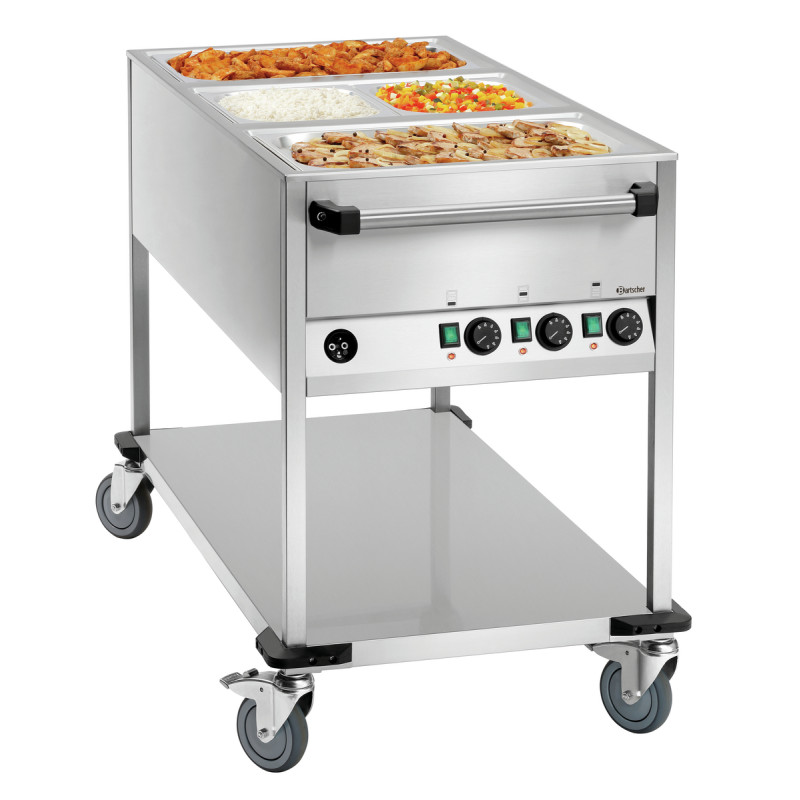 Chariot à Bain-Marie - 3 GN 1/1 Chariot à Bain-Marie - 3 GN 1/1