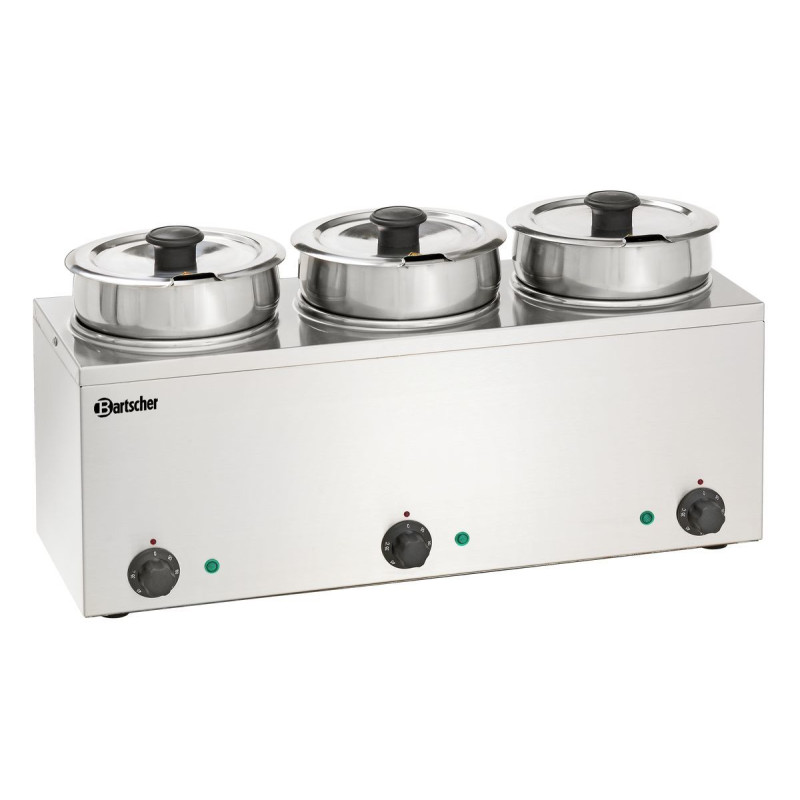 Bain-Marie à Sauce Professionnel 3 x 3,5 Litres pour professionnels de la restauration Bain-Marie à Sauce Professionnel 3 x 3,5 Litres pour professionnels de la restauration