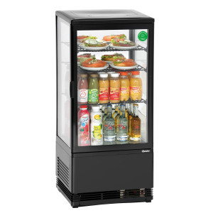 Väike professionaalne külmvitriin Bartscher - 78 L must