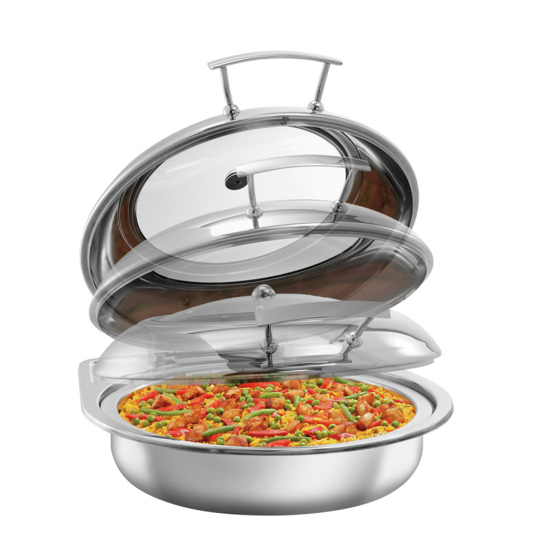 Chafing Dish painduv ümmargune kaanega - 6,2 L - Bartscher