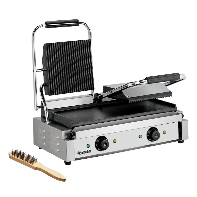 Double Panini Machine - Mixed Plates Double Panini Machine - Mixed Plates