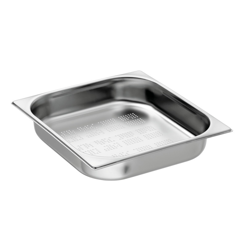 GN 2/3 läbimõõduga perforatsiooniga gastronorm-kastrul - P 65 mm GN 2/3 läbimõõduga perforatsiooniga gastronorm-kastrul - P 65 mm