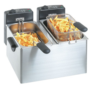 Friteuse MINI III Bartscher - Kahekordne 4-liitrine paak - Võimsus 4400W