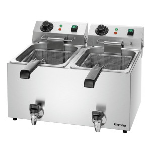 Friteuse SNACK IV Plus Bartscher | Kahekordne paak, 190°C optimaalne