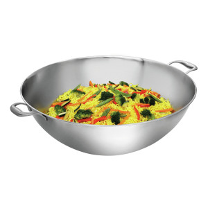 Professionaalne wok-pann Bartscher - Roostevaba teras - 22L