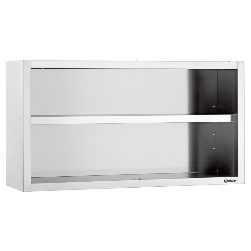 Suspended stainless steel cabinet Bartscher L1200: Optimized & Multifunctional professional kitchen. Suspended stainless steel cabinet Bartscher L1200: Optimized & Multifunctional professional kitchen.