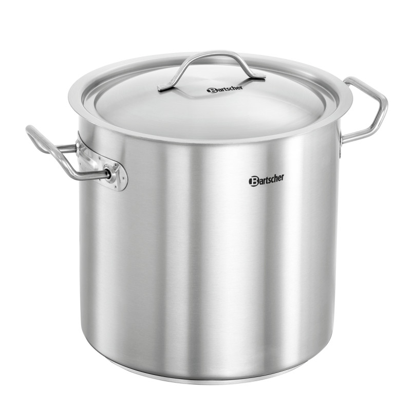 Professional stainless steel stockpot - 11 liters, induction compatible Professional stainless steel stockpot - 11 liters, induction compatible