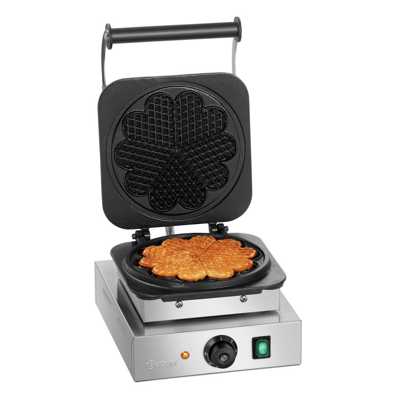 Professional waffle maker Bartscher 1HW211 in stainless steel - Perfect cooking of heart-shaped waffles Professional waffle maker Bartscher 1HW211 in stainless steel - Perfect cooking of heart-shaped waffles