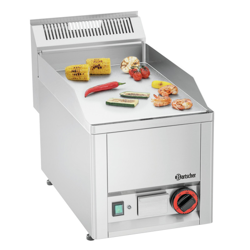 Plancha GPL 320E-G Bartscher: Smooth chrome plate and power 3000W Plancha GPL 320E-G Bartscher: Smooth chrome plate and power 3000W
