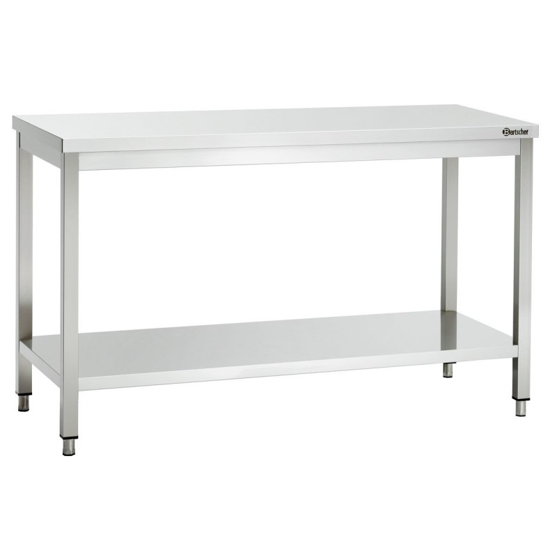 Table de travail 600 Bartscher - Acier inoxydable, robuste et fonctionnelle Table de travail 600 Bartscher - Acier inoxydable, robuste et fonctionnelle