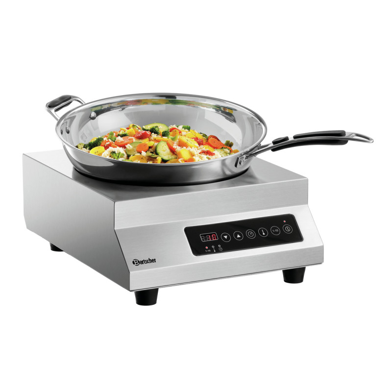 Professional induction wok Bartscher - 3500 watts, versatile Professional induction wok Bartscher - 3500 watts, versatile