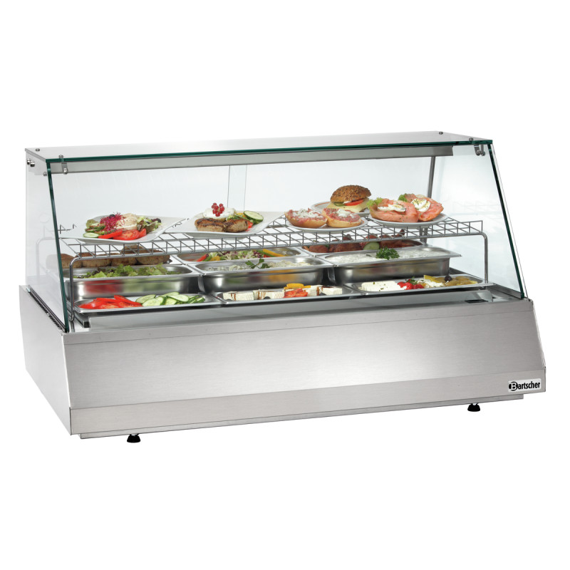 Refrigerated display case Bartscher 3/1 GN flat glass | Optimal preservation Refrigerated display case Bartscher 3/1 GN flat glass | Optimal preservation