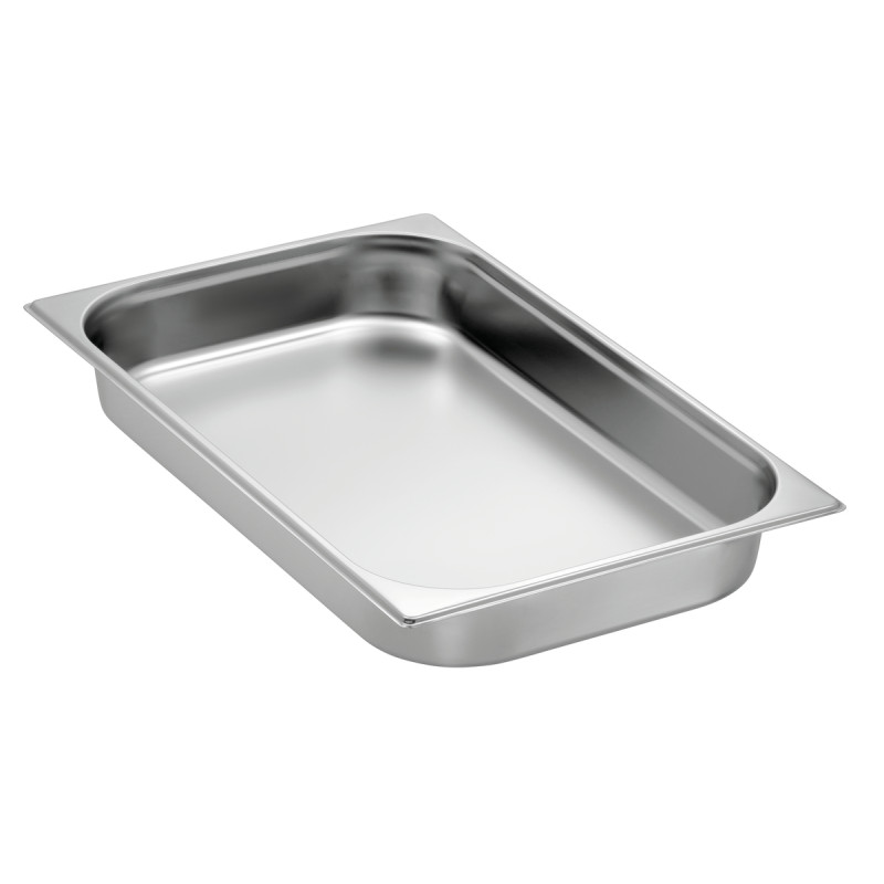 GN 1/1 P65 Bartscher container: superior quality in stainless steel according to EN 631 standard. GN 1/1 P65 Bartscher container: superior quality in stainless steel according to EN 631 standard.