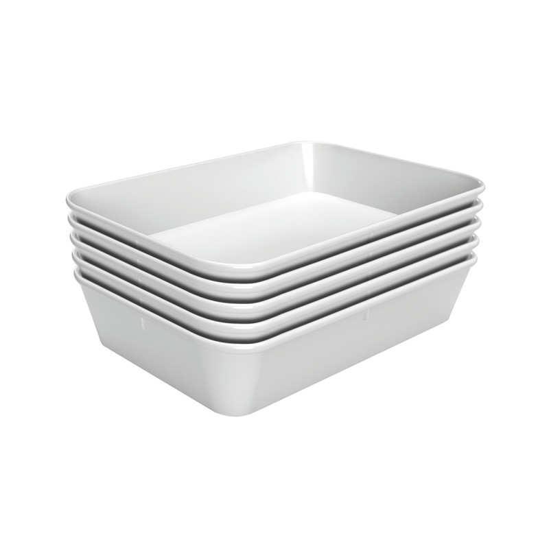 Plat de présentation Bartscher 60W-210x280 en mélamine blanche Plat de présentation Bartscher 60W-210x280 en mélamine blanche