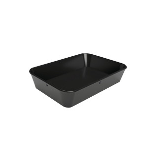 Esitlustaldrik 60S-210x280 mustast melamiinist - Bartscher kaubamärk
