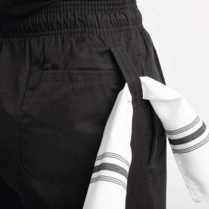 Köögipüksid Easyfit Must Tefloniga - Suurus XL - Whites Chefs Clothing - Fourniresto