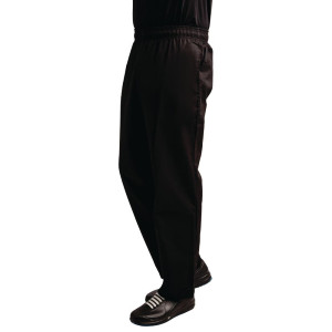 Köögipüksid Easyfit Must Tefloniga - Suurus XL - Whites Chefs Clothing - Fourniresto