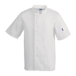 Kokandusvest valge lühikeste varrukatega Vegas - suurus XL - Whites Chefs Clothing - Fourniresto