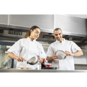Kokandusvest valge lühikeste varrukatega Vegas - suurus XL - Whites Chefs Clothing - Fourniresto